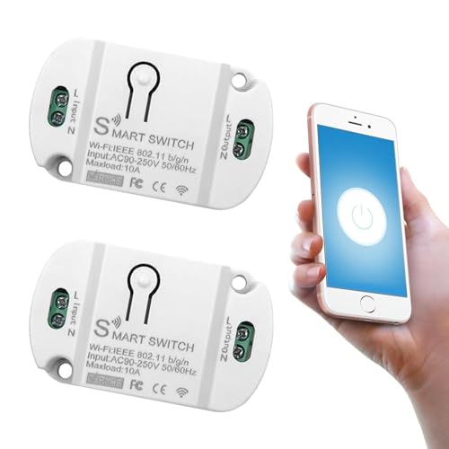 2 Stück WLAN Lichtschalter Smart, Smart...