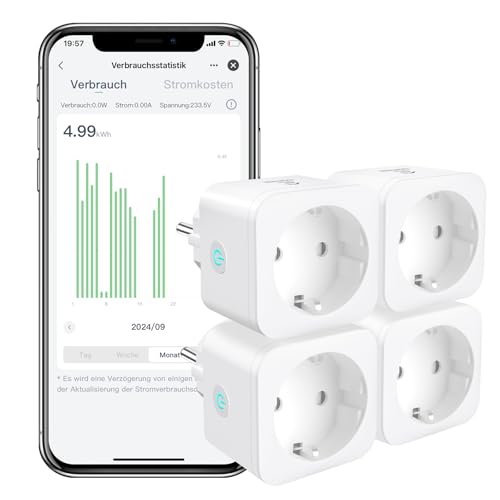 WLAN Smart Steckdose EIGHTREE, Alexa...