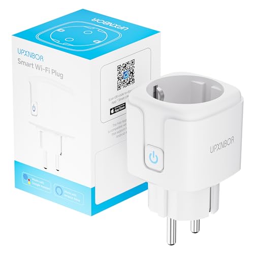 UPXNBOR Smart Steckdose, 16A Smart Home WLAN...